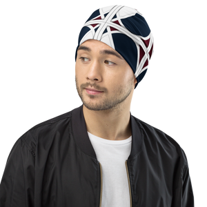 Neo-Don 'Merca' All-Over Print Beanie - 1 - Blue