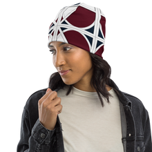 Load image into Gallery viewer, Neo-Don &#39;Merca&#39; All-Over Print Beanie - 1 - Red