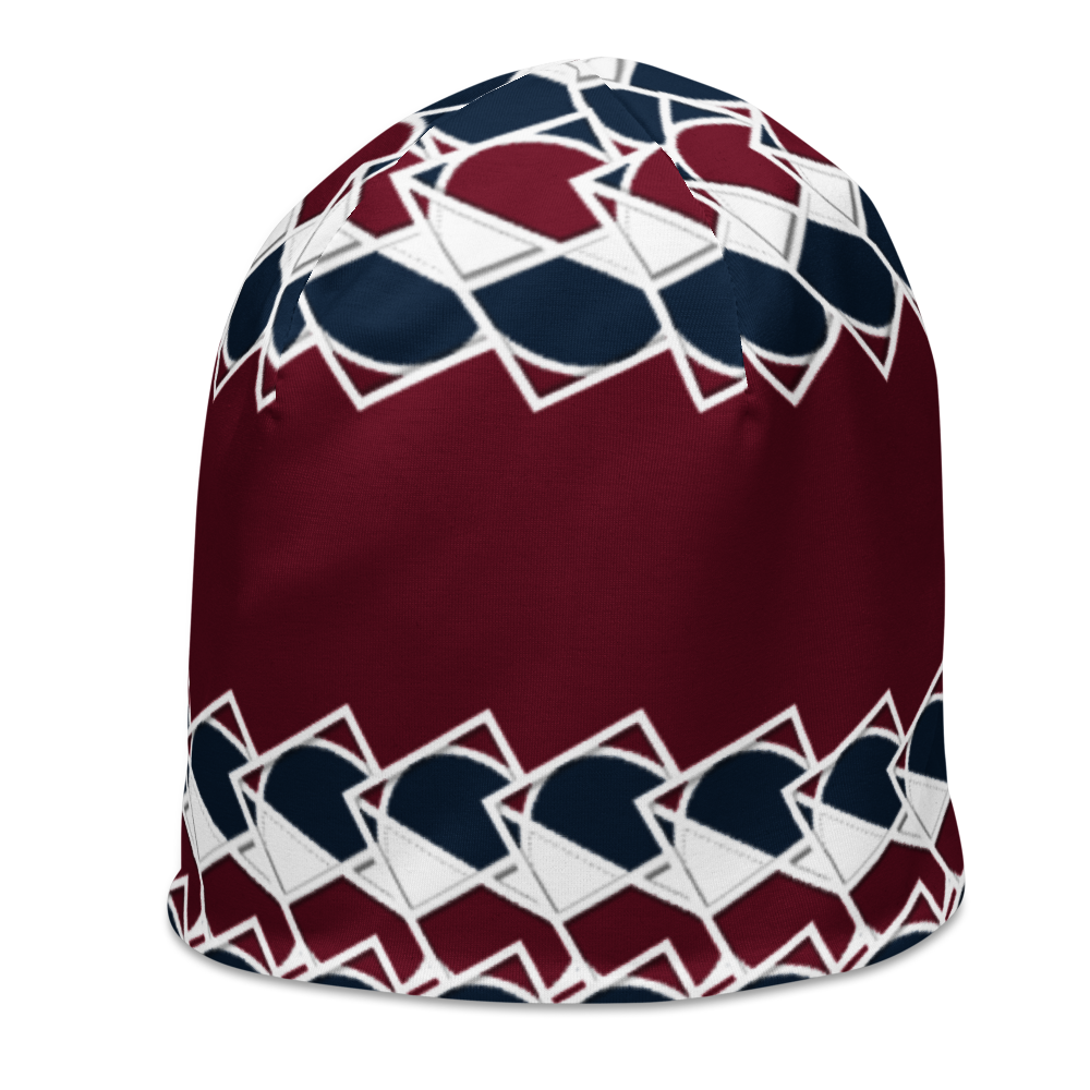 Neo-Don 'Merca' All-Over Print Beanie - 7 - Red