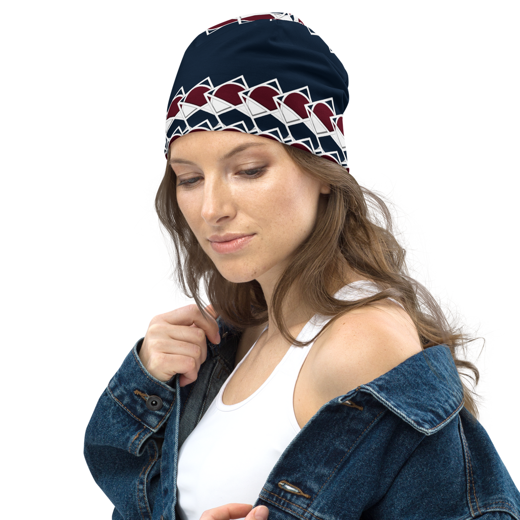 Neo-Don 'Merca' All-Over Print Beanie - 7 - Blue