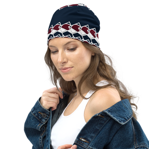 Neo-Don 'Merca' All-Over Print Beanie - 7 - Blue