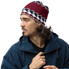 Load image into Gallery viewer, Neo-Don &#39;Merca&#39; All-Over Print Beanie - 7 - Red