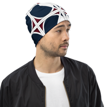 Load image into Gallery viewer, Neo-Don &#39;Merca&#39; All-Over Print Beanie - 1 - Blue