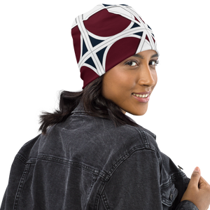 Neo-Don 'Merca' All-Over Print Beanie - 1 - Red