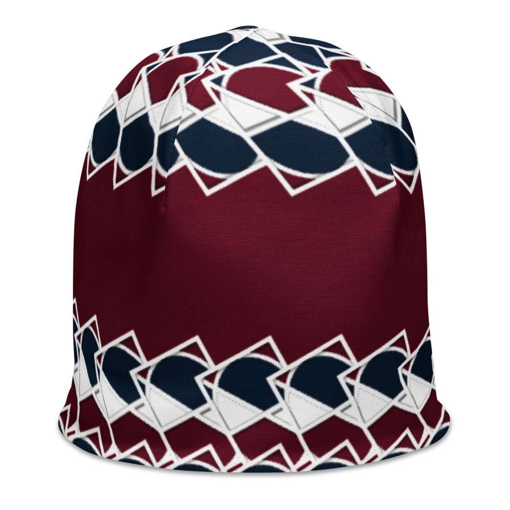 Neo-Don 'Merca' All-Over Print Beanie - 7 - Red