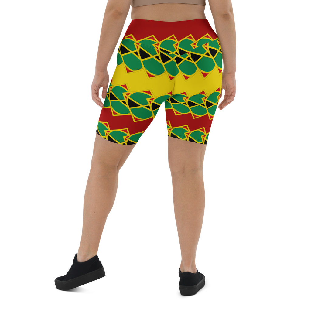 Neo-Don 'JamRas' Biker Shorts - 7 - yellow/Red