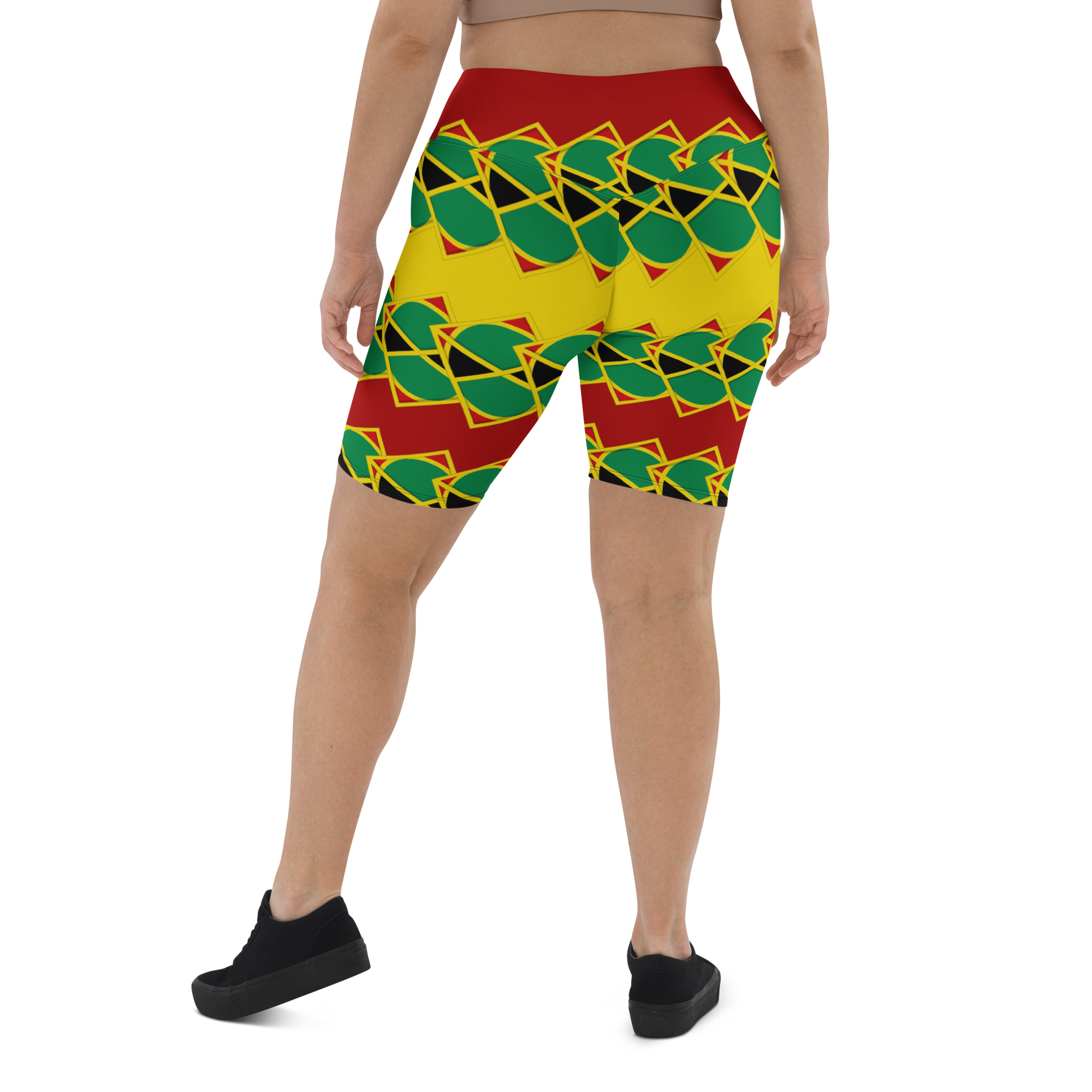 Neo-Don 'JamRas' Biker Shorts - 7 - yellow/Red