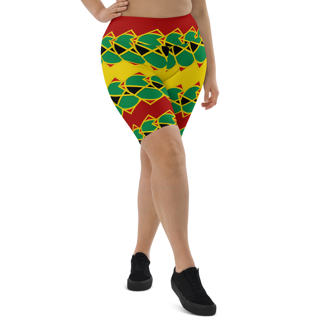 Neo-Don 'JamRas' Biker Shorts - 7 - yellow/Red