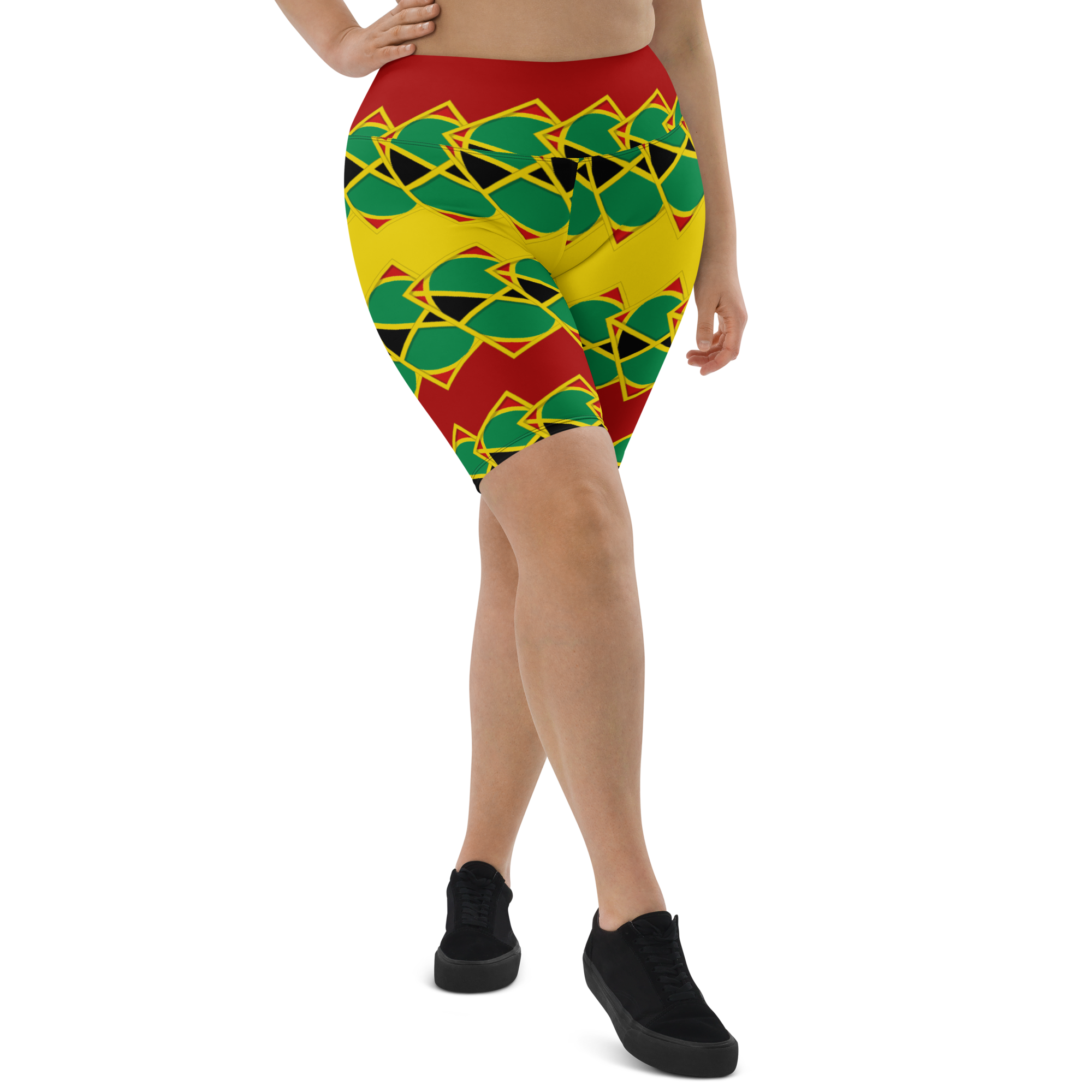 Neo-Don 'JamRas' Biker Shorts - 7 - yellow/Red