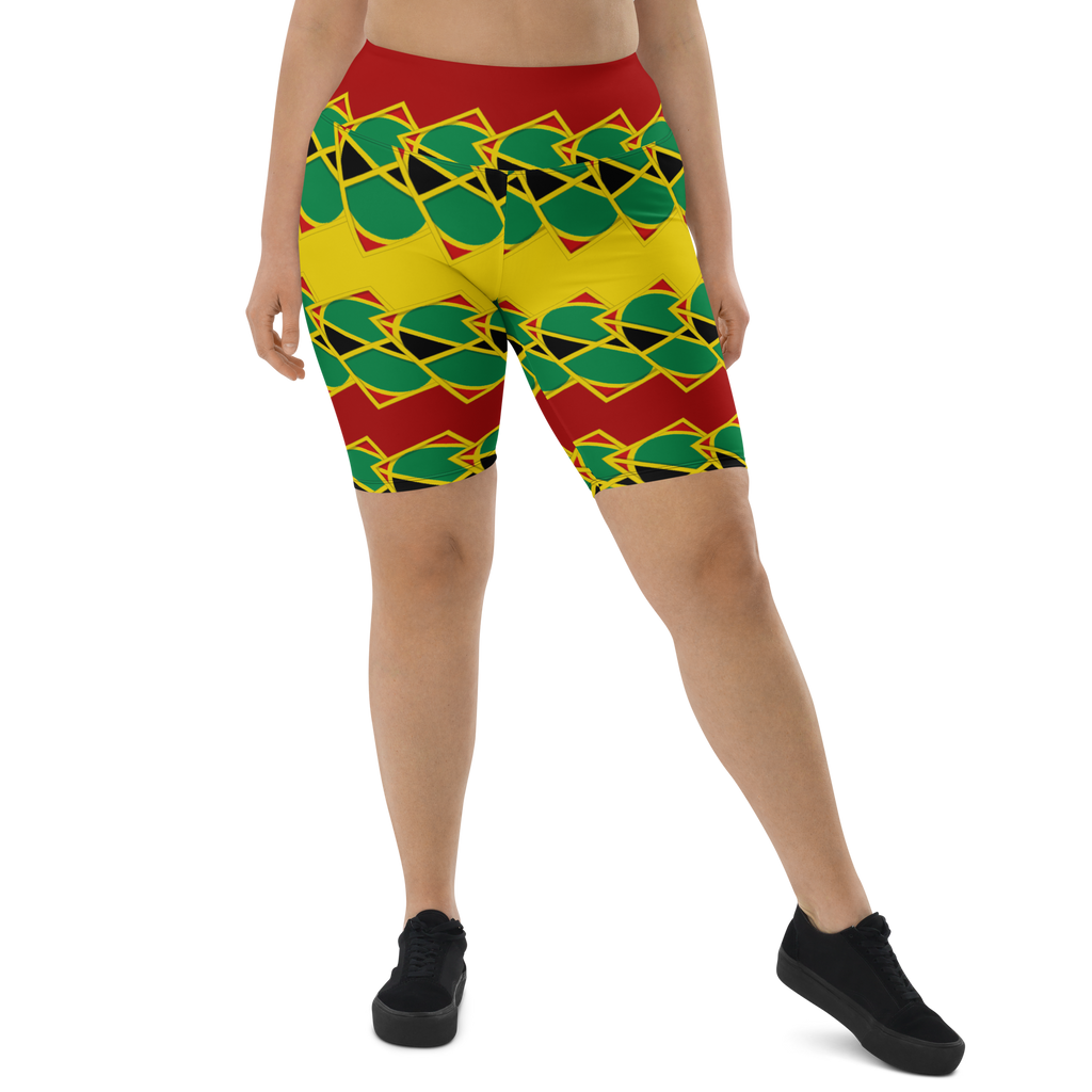 Neo-Don 'JamRas' Biker Shorts - 7 - yellow/Red