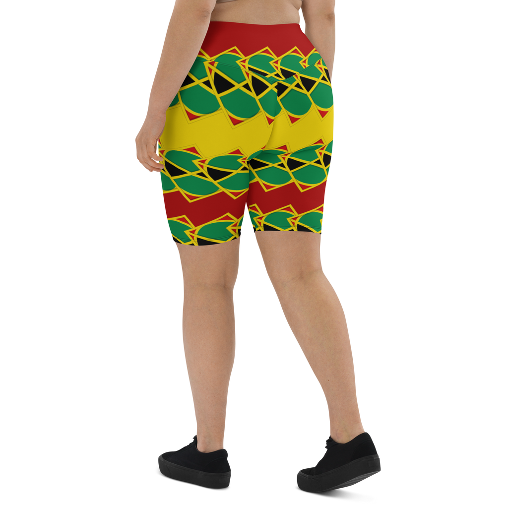 Neo-Don 'JamRas' Biker Shorts - 7 - yellow/Red