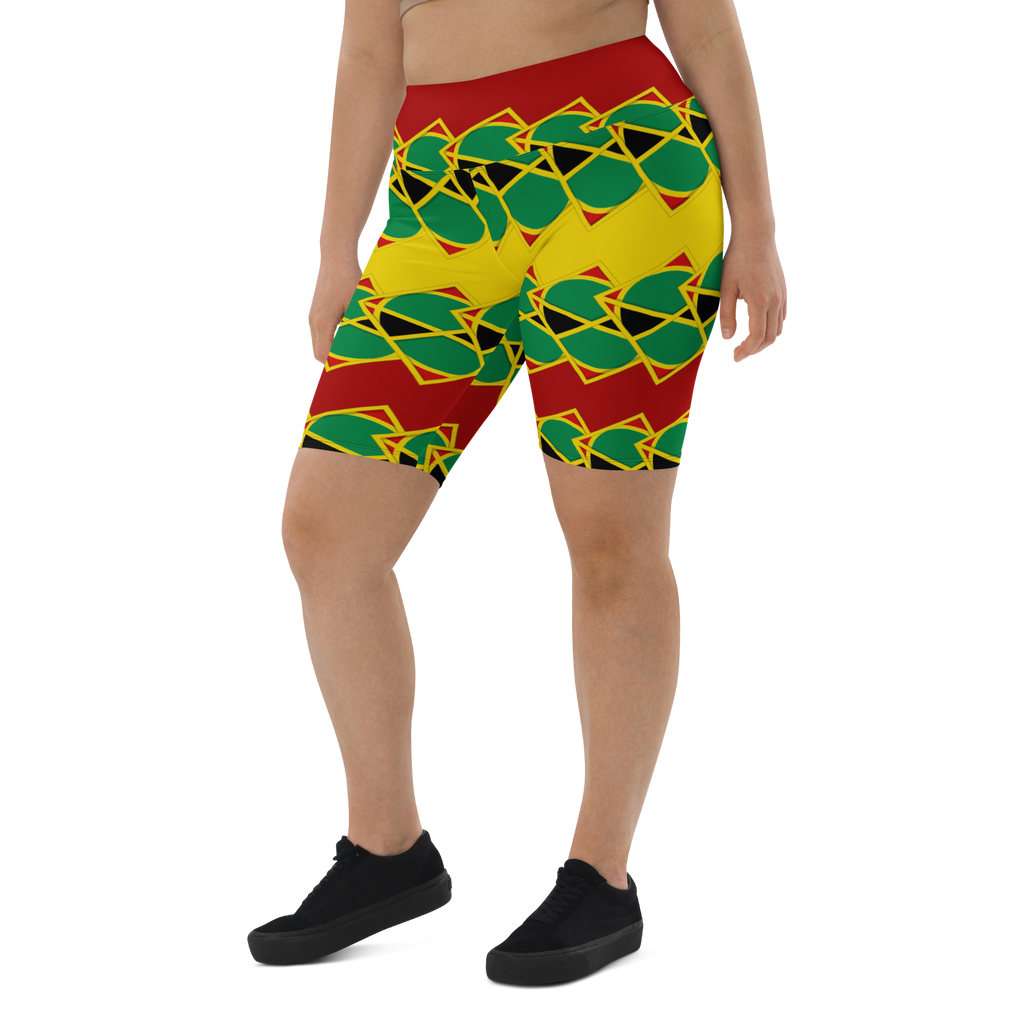 Neo-Don 'JamRas' Biker Shorts - 7 - yellow/Red