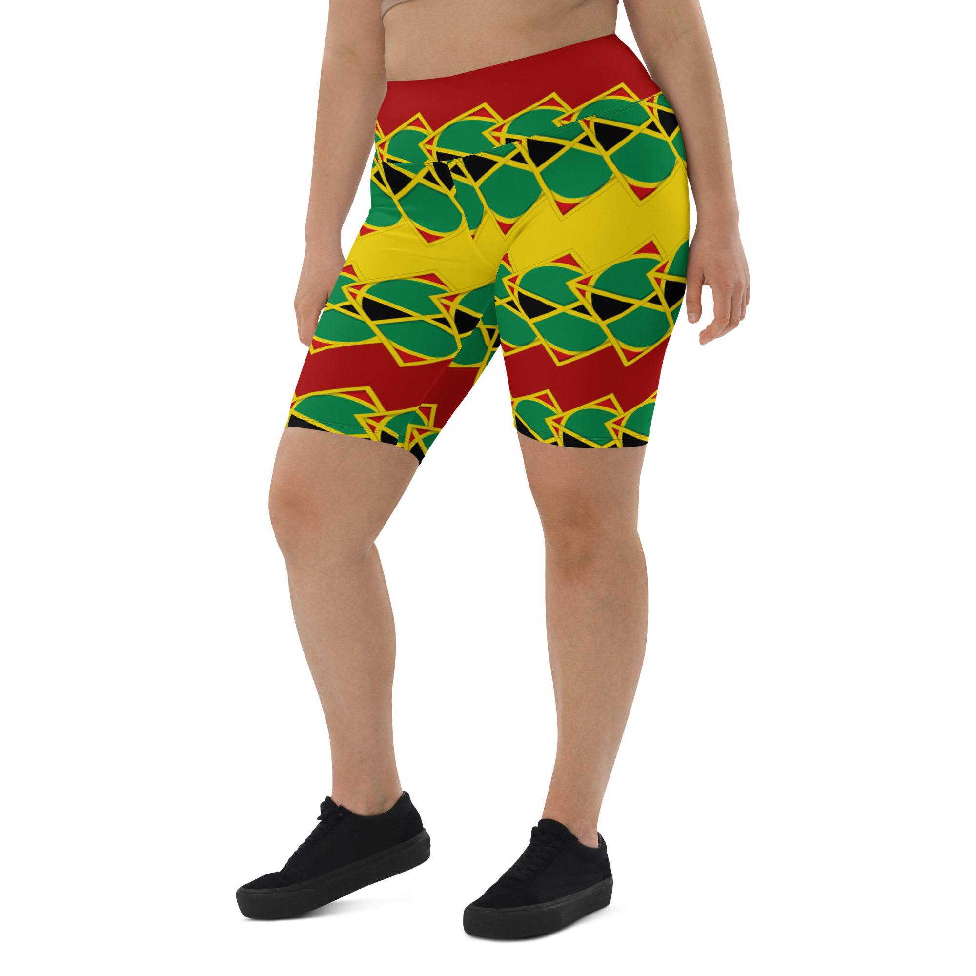 Neo-Don 'JamRas' Biker Shorts - 7 - yellow/Red