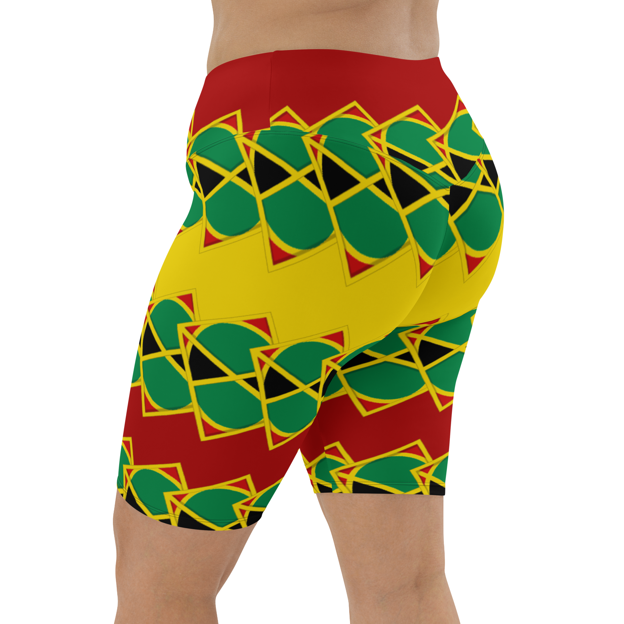 Neo-Don 'JamRas' Biker Shorts - 7 - yellow/Red