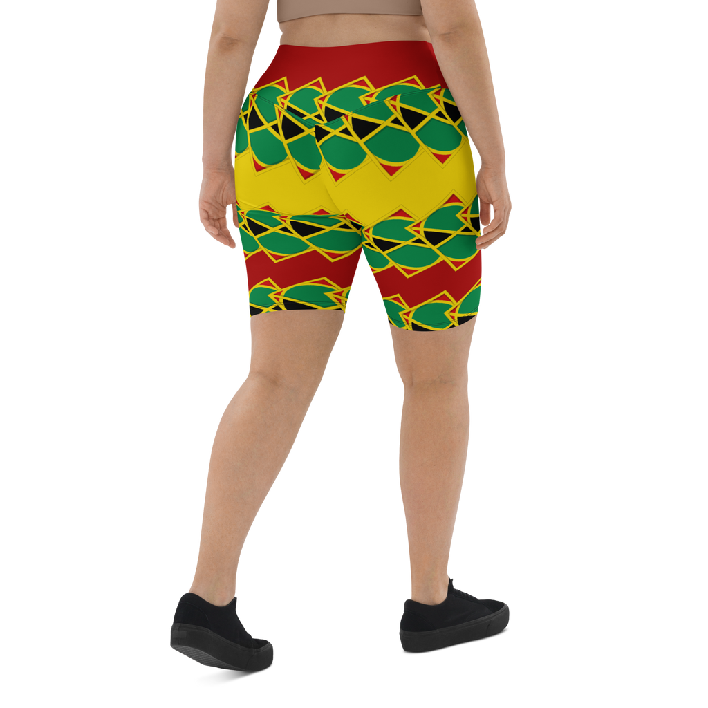 Neo-Don 'JamRas' Biker Shorts - 7 - yellow/Red