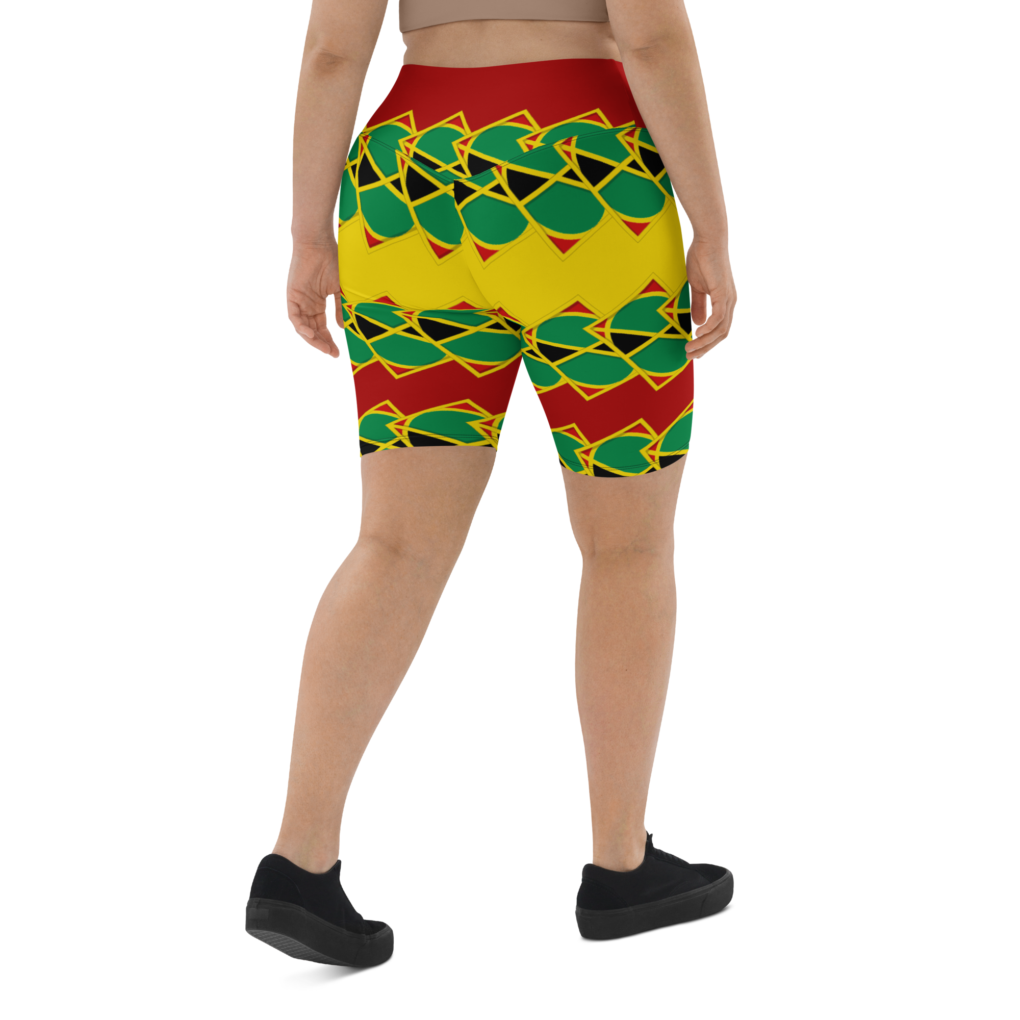 Neo-Don 'JamRas' Biker Shorts - 7 - yellow/Red