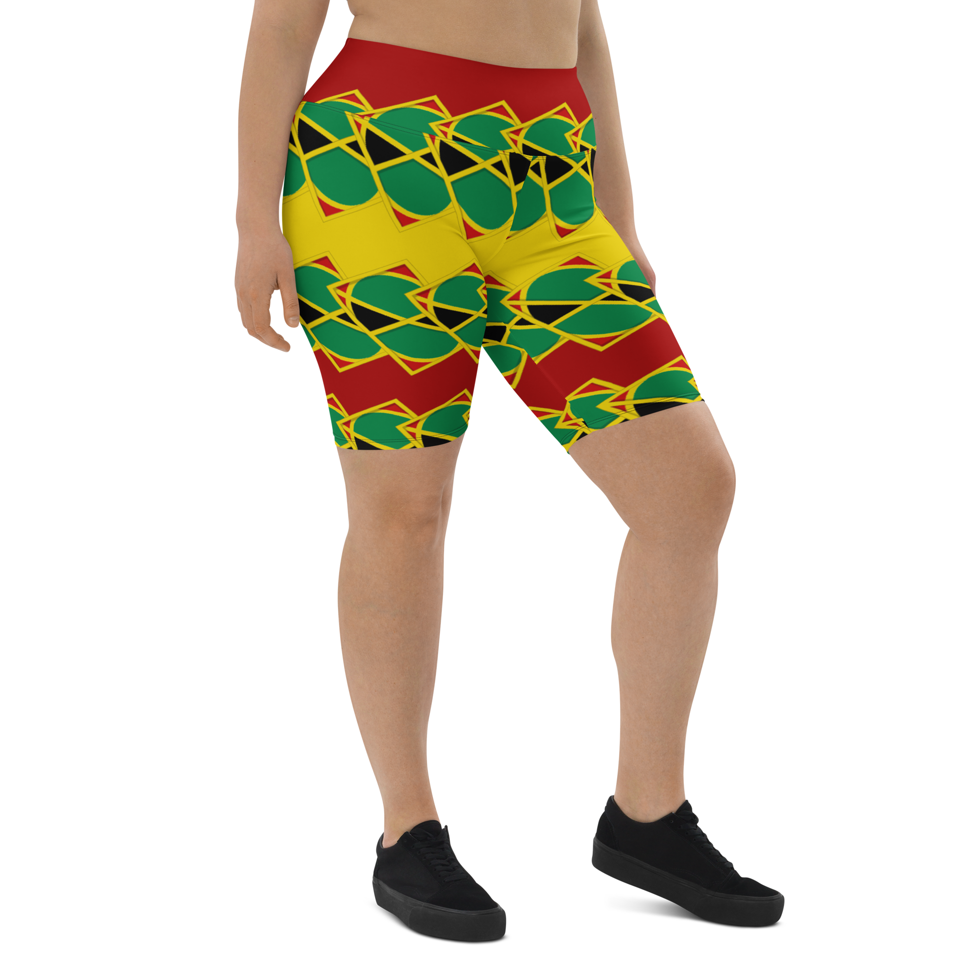 Neo-Don 'JamRas' Biker Shorts - 7 - yellow/Red