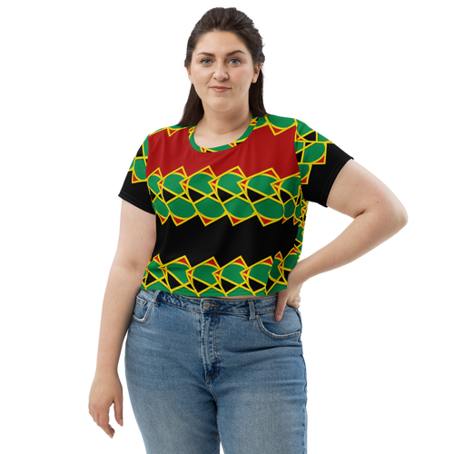 Neo-Don 'JamRas' Crop Tee - 5 - Red/Black - B.S.