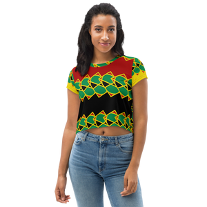 Neo-Don 'JamRas' Crop Tee - 5 - Red/Black - Y.S.