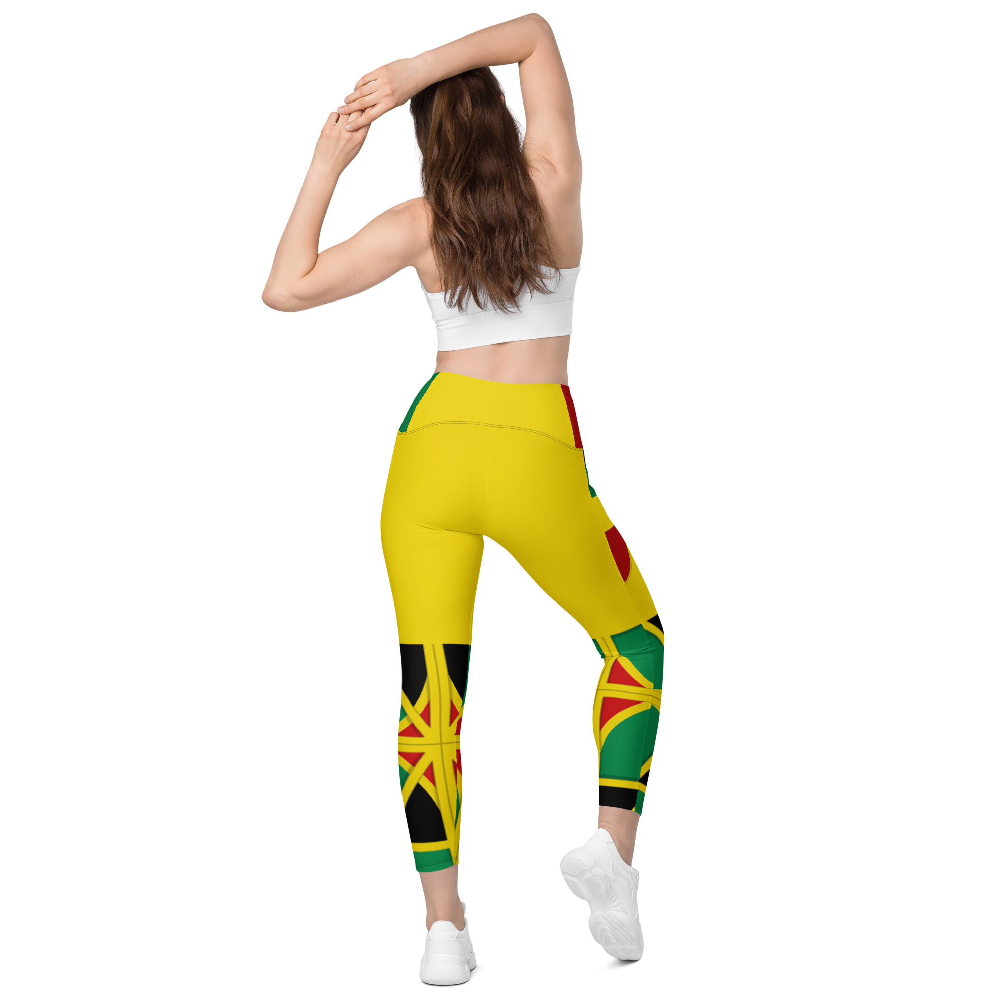 Neo-Don 'JamRas' Crossover leggings with pockets - Yellow - GYR