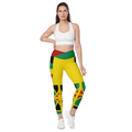 Neo-Don 'JamRas' Crossover leggings with pockets - Yellow - GYR