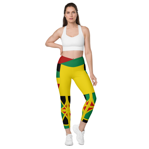 Neo-Don 'JamRas' Crossover leggings with pockets - Yellow - GYR