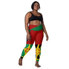 Load image into Gallery viewer, Neo-Don &#39;JamRas&#39; Crossover leggings with pockets - Red - GYR