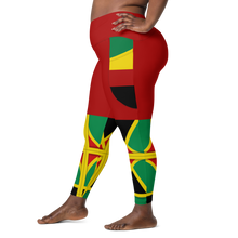 Load image into Gallery viewer, Neo-Don &#39;JamRas&#39; Crossover leggings with pockets - Red