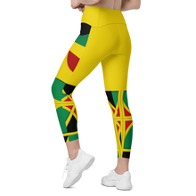 Load image into Gallery viewer, Neo-Don &#39;JamRas&#39; Crossover leggings with pockets - Yellow