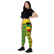 Load image into Gallery viewer, Neo-Don &#39;JamRas&#39; Crossover leggings with pockets - 5 - GYRB