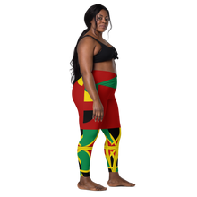 Load image into Gallery viewer, Neo-Don &#39;JamRas&#39; Crossover leggings with pockets - Red - GYR
