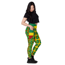 Load image into Gallery viewer, Neo-Don &#39;JamRas&#39; Crossover leggings with pockets - 5 - GYRB