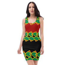 Load image into Gallery viewer, Neo-Don &#39;JamRas&#39; Sublimation Cut &amp; Sew Dress - 5 - Red/Black