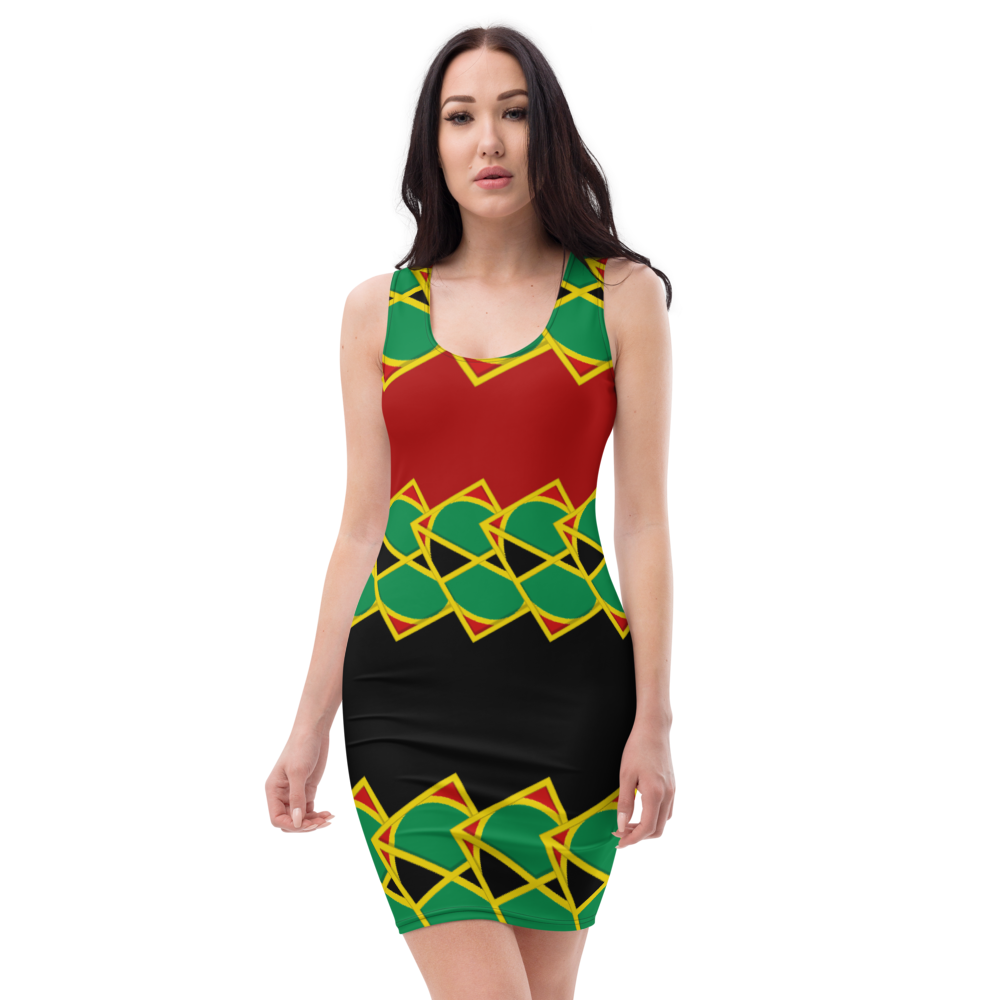 Neo-Don 'JamRas' Sublimation Cut & Sew Dress - 5 - Red/Black