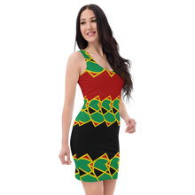 Load image into Gallery viewer, Neo-Don &#39;JamRas&#39; Sublimation Cut &amp; Sew Dress - 5 - Red/Black