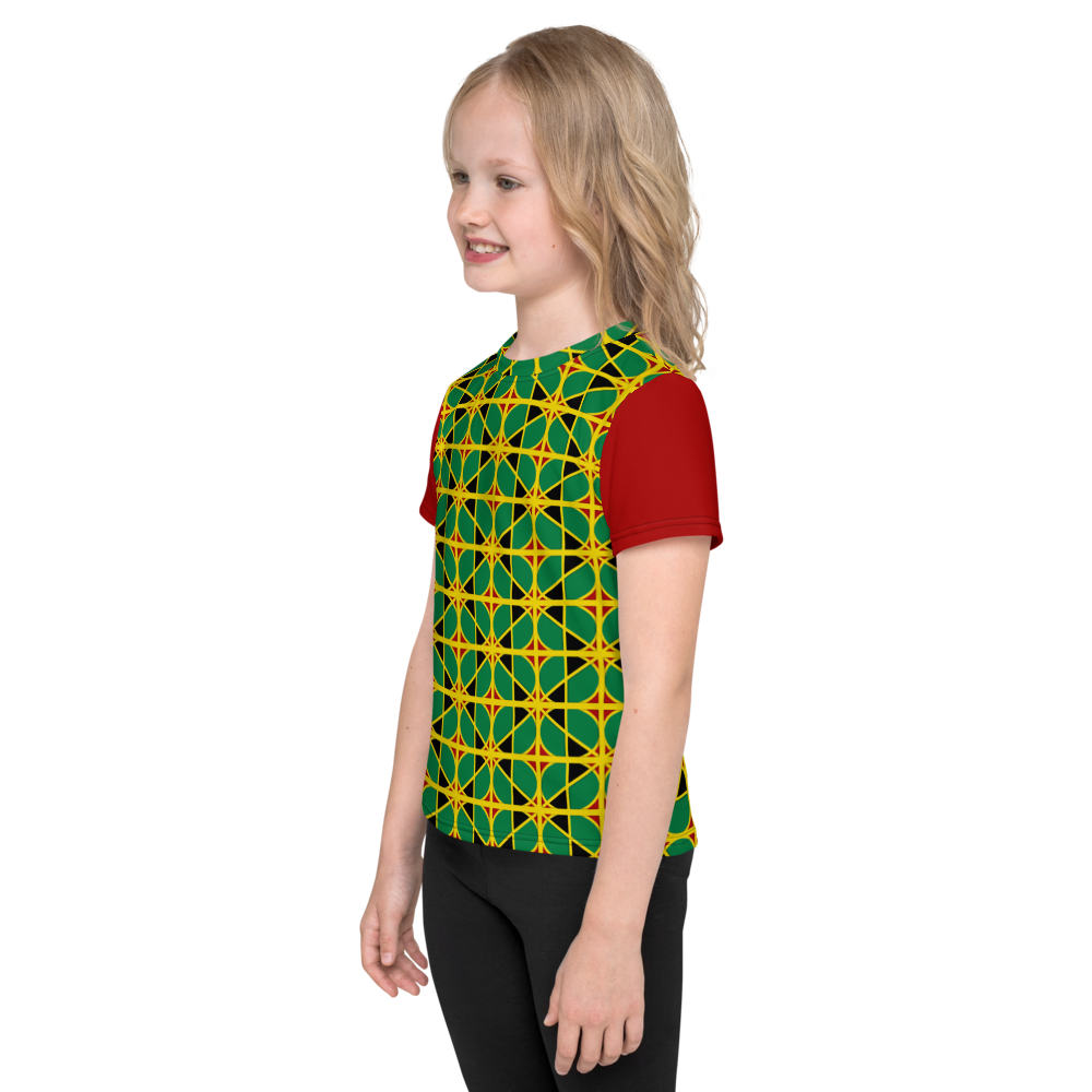 NEO-DON "JAMRAS" Kids crew neck t-shirt - 4 - Red