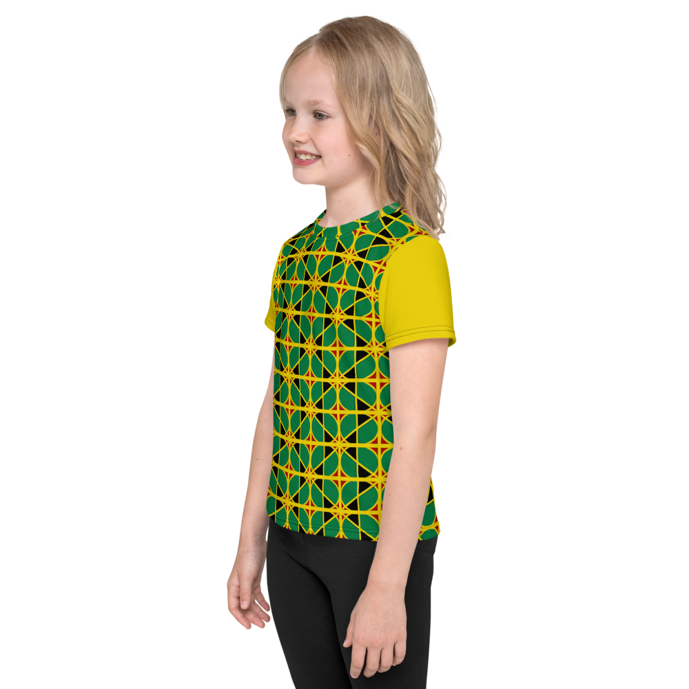 NEO-DON "JAMRAS" Kids crew neck t-shirt - 4 - Yellow