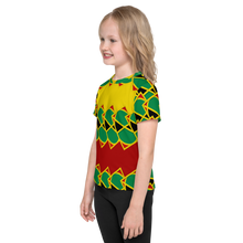 Load image into Gallery viewer, Neo-Don &#39;JamRas&#39; Kids crew neck t-shirt - 5 - Yellow/Red