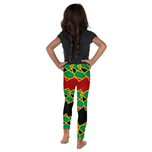 Neo-Don 'JamRas' Kid's Leggings - 4 - Red/Black