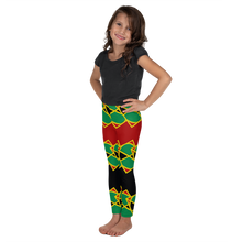 Load image into Gallery viewer, Neo-Don &#39;JamRas&#39; Kid&#39;s Leggings - 4 - Red/Black