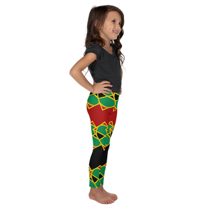Neo-Don 'JamRas' Kid's Leggings - 4 - Red/Black