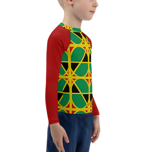 Neo-Don 'JamRas' Kids Rash Guard - 3 - Red