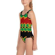 Load image into Gallery viewer, Neo-Don &#39;JamRas&#39; Kids Swimsuit - 5 - Red/Black
