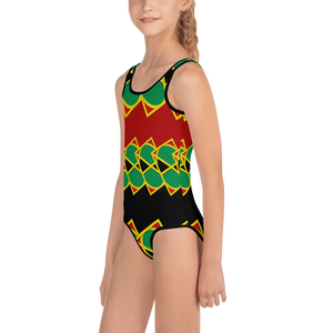 Neo-Don 'JamRas' Kids Swimsuit - 5 - Red/Black