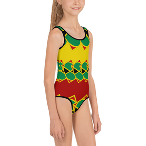 Neo-Don 'JamRas'  Kids Swimsuit - 5 - Yellow/Red