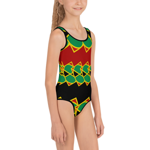 Neo-Don 'JamRas' Kids Swimsuit - 5 - Red/Black