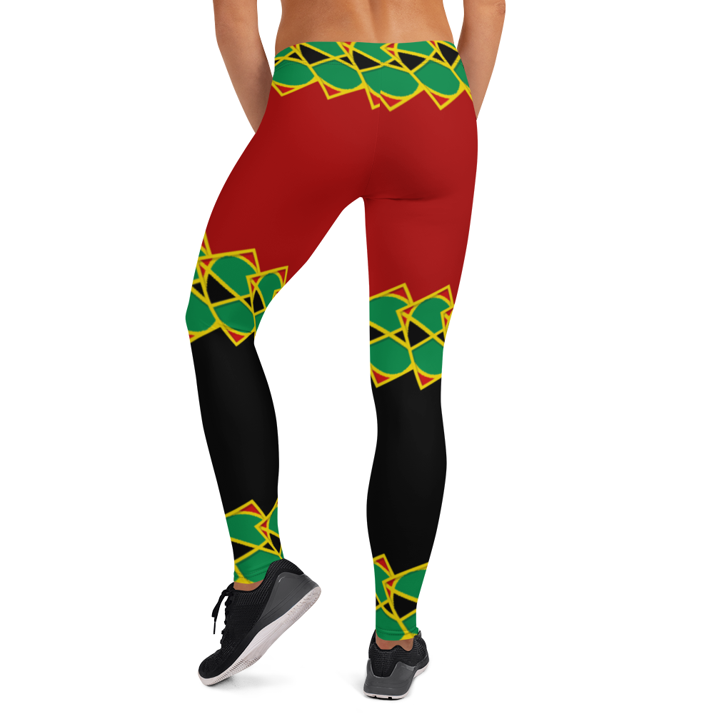 Neo-Don 'JamRas' Women's Leggings - 8 - Red/Black