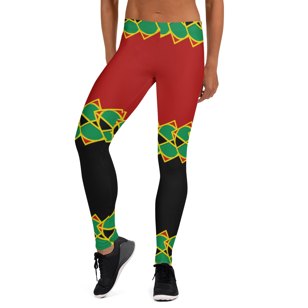 Neo-Don 'JamRas' Women's Leggings - 8 - Red/Black