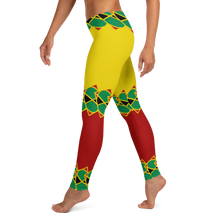 Load image into Gallery viewer, Neo-Don &#39;JamRas&#39; Women&#39;s Leggings - 8 - yellow/Red