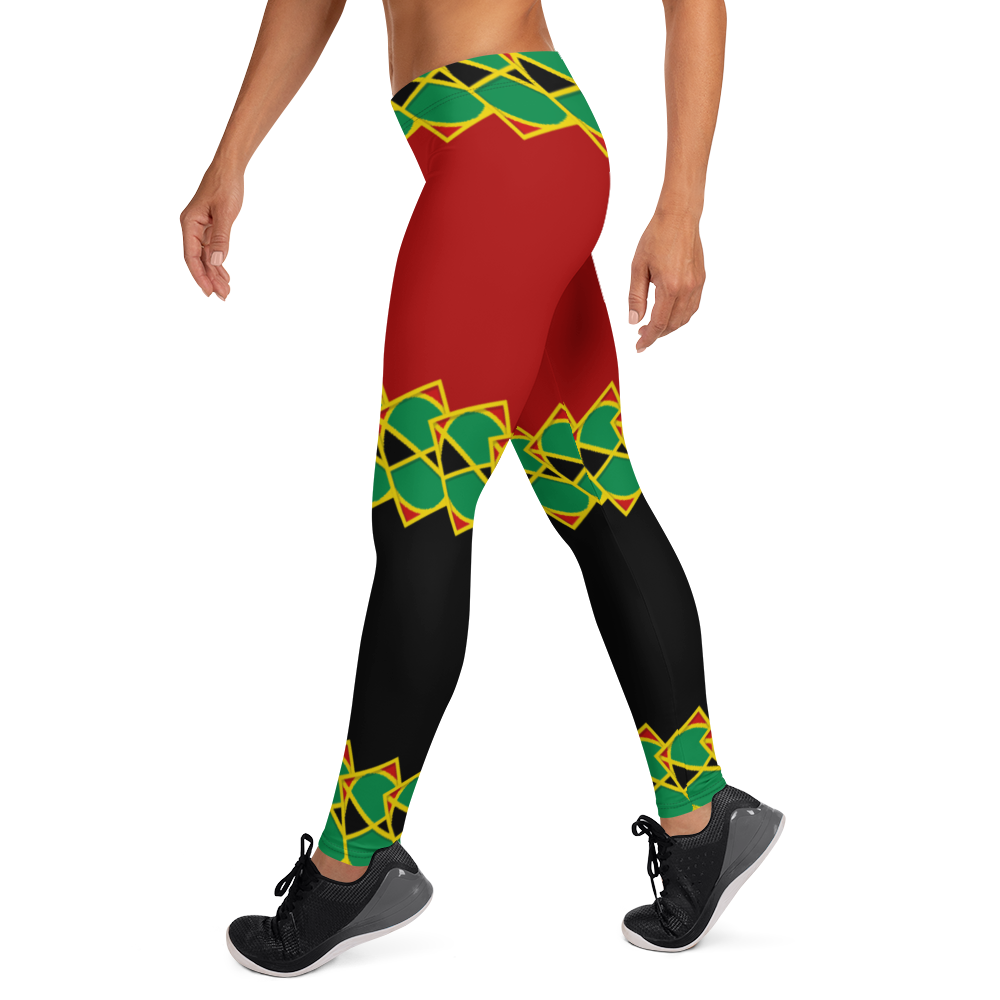 Neo-Don 'JamRas' Women's Leggings - 8 - Red/Black